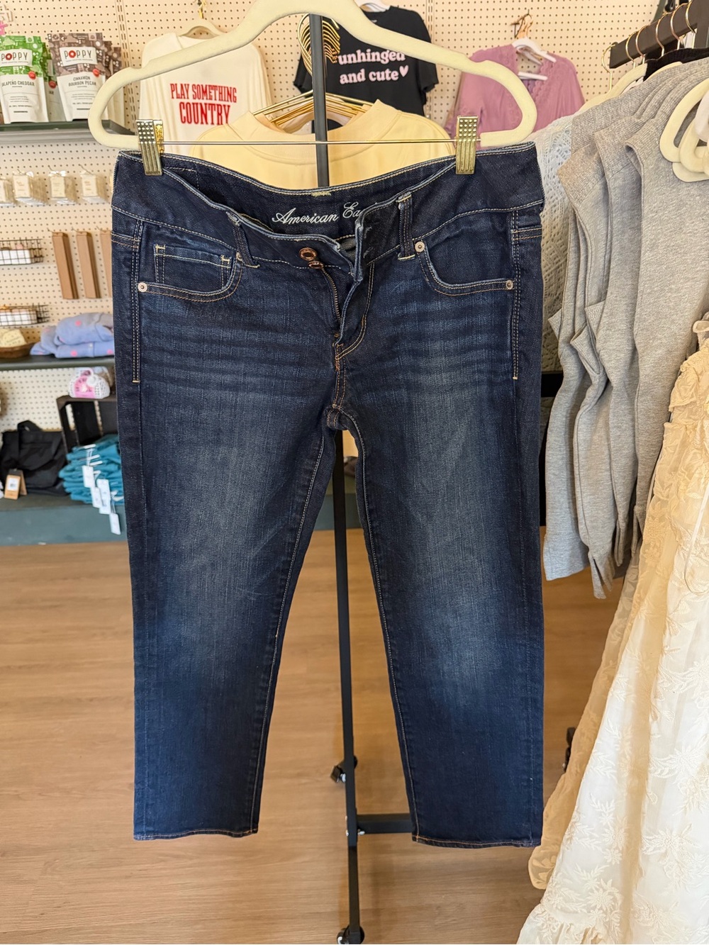 American Eagle Outfitters Dark Wash Women’s Jeans - Dark Blue (BOX 6)